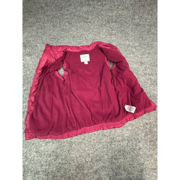 Old Navy Kids Puffer Vest Burgundy Size M(8) Poly Shell & Lining - Picture 5 of 10